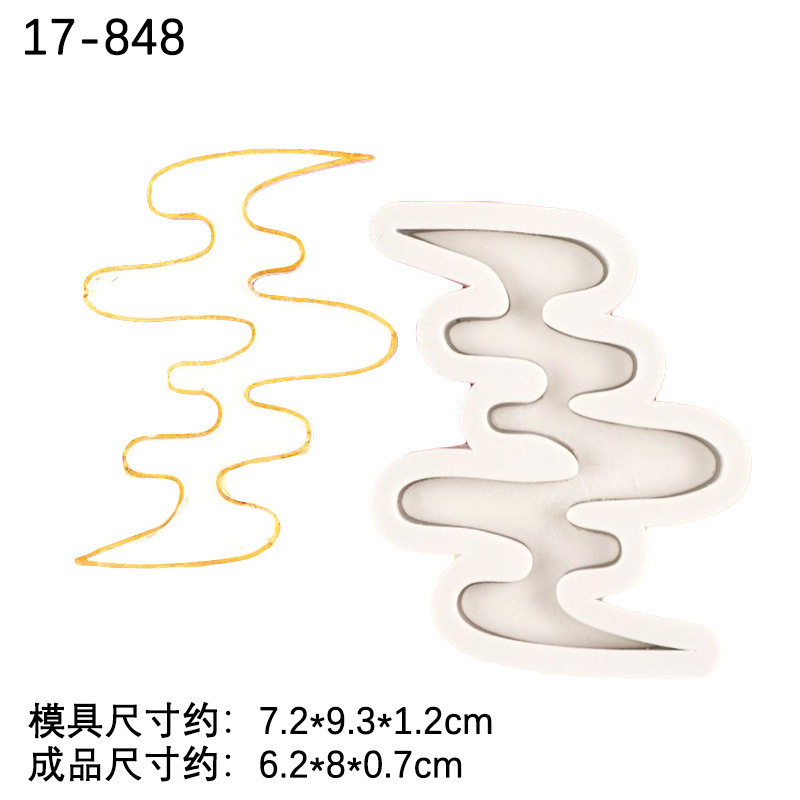 DIY cristal epoxi molde xiangyun estilo chino colgante decoración aromaterapia piedra pastel decoración molde de silicona