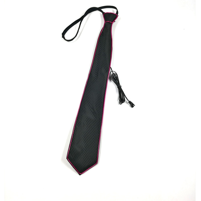 Corbata luminosa EL suministros para Halloween fiesta LED corbata brillante luminiscente al por mayor