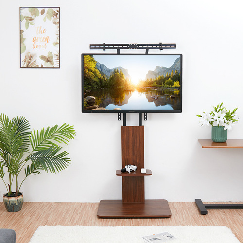 Factory-fixed wood grain TV stand 35-65 inch wooden TV stand trendy floor-standing LCD TV stand