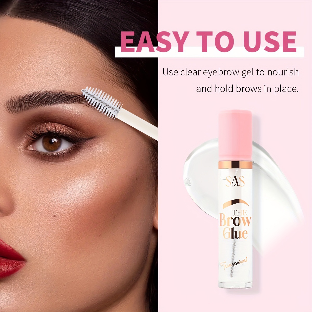 USHAS Europa y los Estados Unidos en stock transfronterizo máscara transparente de fijación permanente impermeable pestañas fijas curvas SAC018