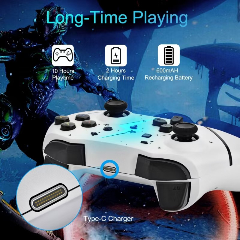 Privémodel Pro-gamecontroller met trilfunctie, macrodefinitie en wake-up-functie voor Switch-console via Bluetooth._voghion.com