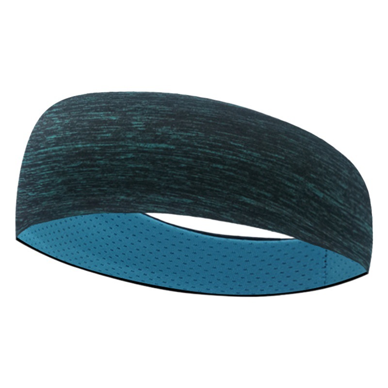 Amazon popular sports hair band double-layer breathable antiperspirant headband yoga running fitness elastic sweat-absorbent headscarf