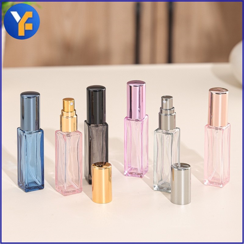 F018 - botella de fragancia portátil de alta calidad 5ml botella de pulverización de muestra pequeña botella vacía de vidrio de alta calidad 10ml pulverizador