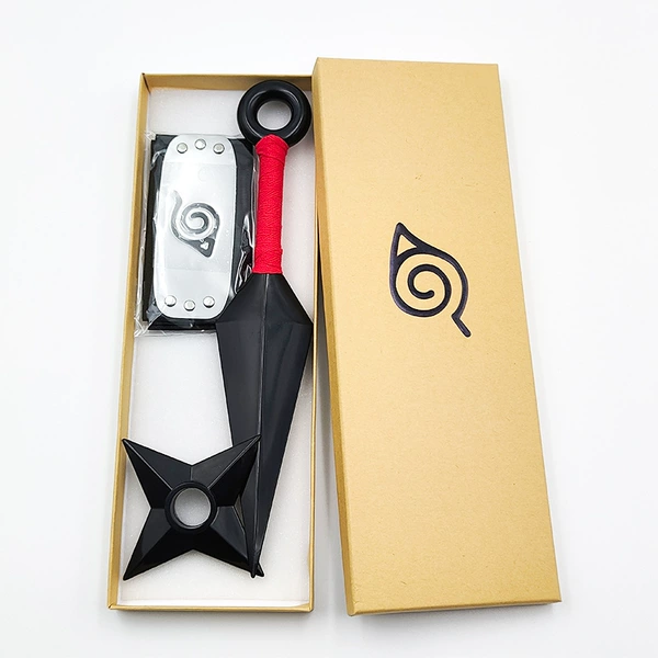 Big Kunai Red + Konoha + Shuriken Boxed