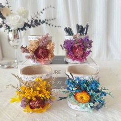 干花笔筒diy手工制作材料包幼儿园亲子活动团建沙龙儿童教师节礼