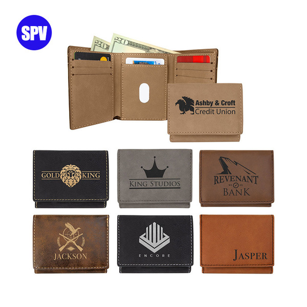 Men and women's universal business blank wallets for laser laser…