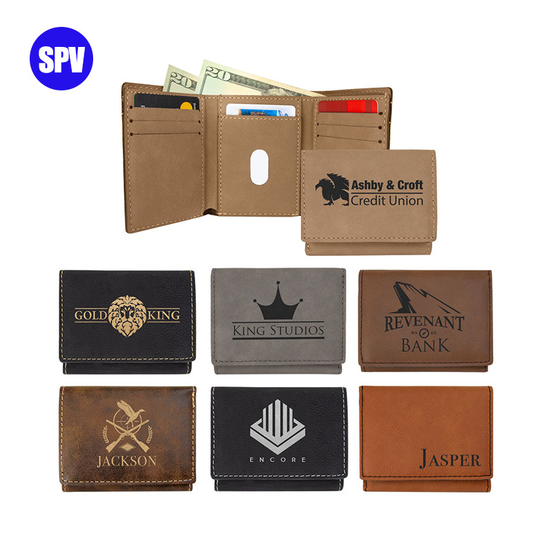 Men and women's universal business blank wallets for laser laser…