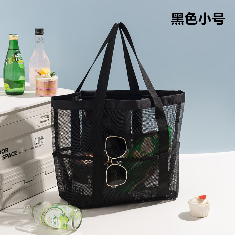 韓国ビーチバッグポータブルフィットネスバッグ旅行休暇大容量収納バッグメッシュ乾湿分離水泳バッグ女性のための|undefined