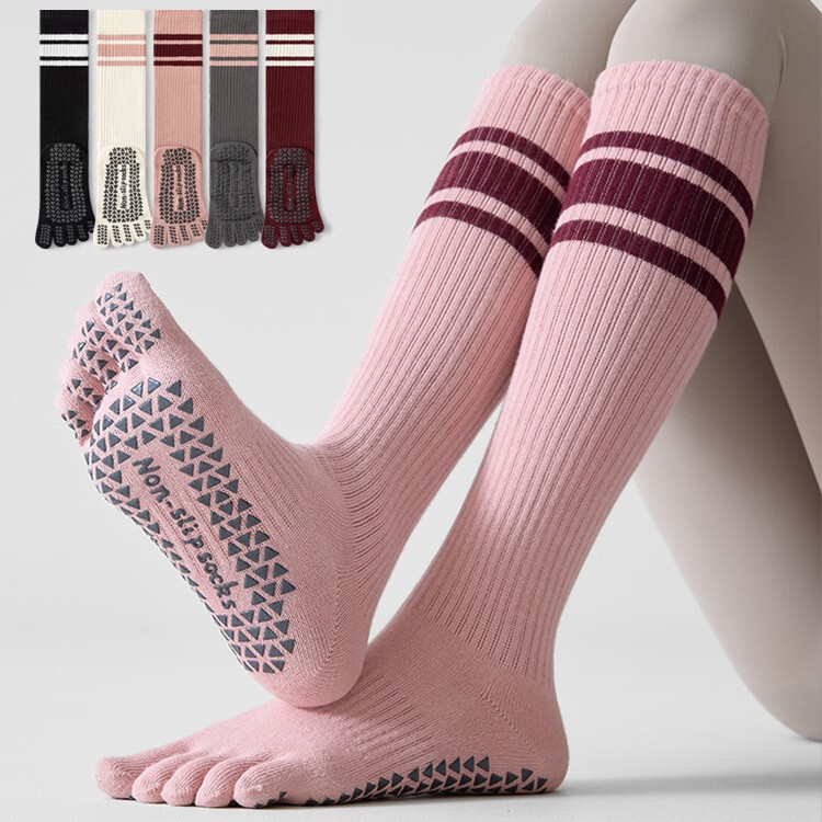 Five-finger Yoga Socks Non-slip Professional Women's Running Rope Skipping Fitness Special Cycling Pressure Calf Sports Stockings Five-finger Yoga Socks Non-slip Professional Women's Running Rope Skipping Fitness Special Cycling Pressure Calf Sports Stockings
