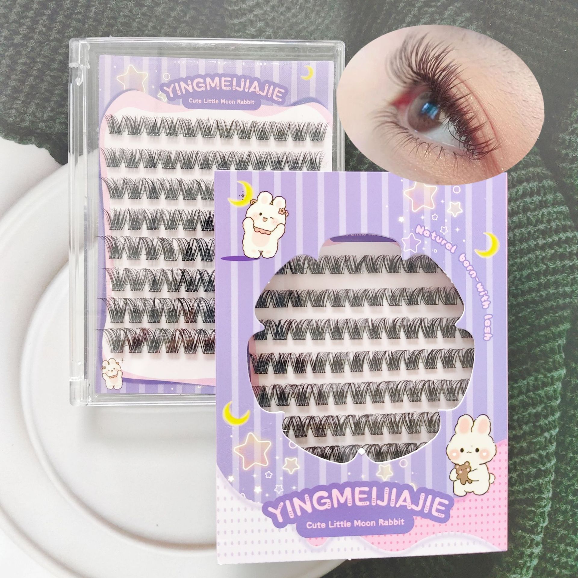 Parillas falsas transfronterizas, pestañas falsas sin pegamento