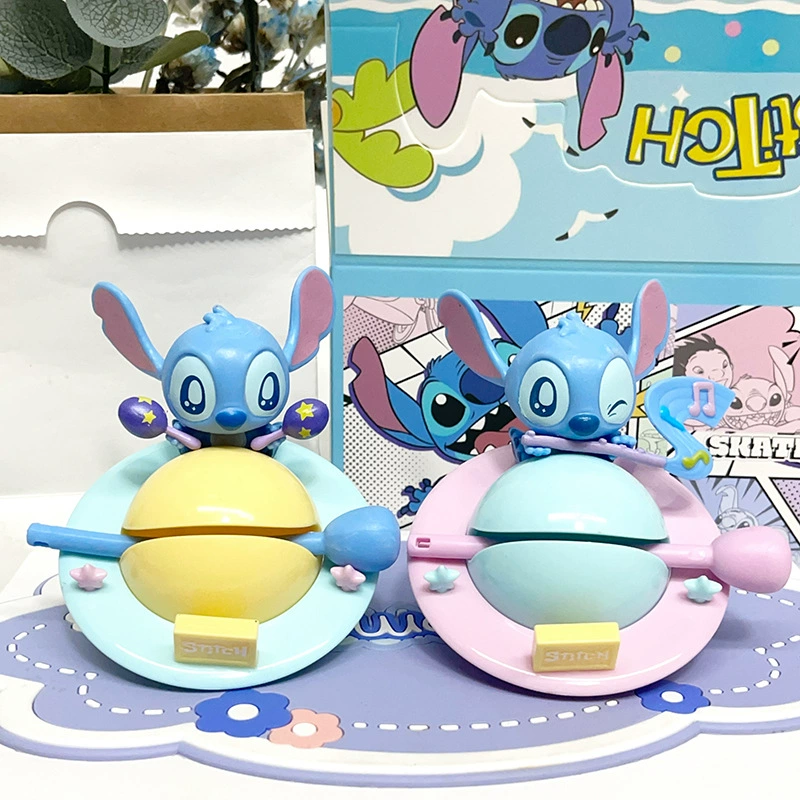 Кукла-символы декоративной игрушки из дерева в виде рыбы Stitch, коробка с сюрпризом, милый персонаж в стиле Stitch, трендовая фигурка