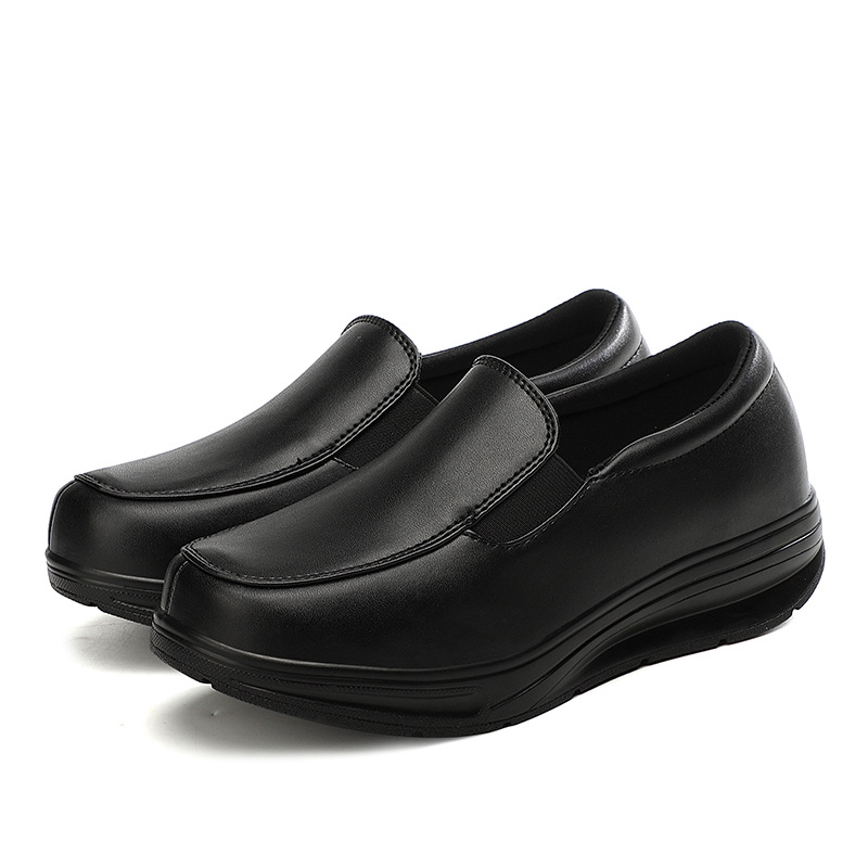 2025春秋季气垫护士一件速卖通独立站白色坡跟孕妇鞋妈妈鞋工作鞋