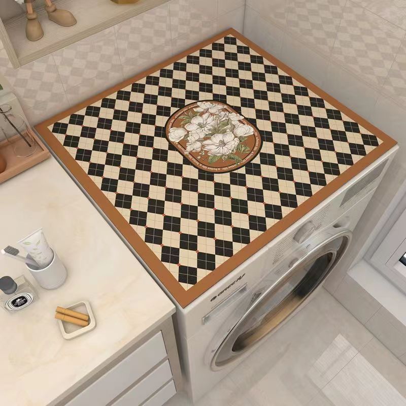 Lavadora doméstica americana almohadilla de tapa absorbente y a prueba de polvo almohadilla de mesa de horno microondas almohadilla de mesa de aislamiento térmico no lavable para refrigerador al por mayor
