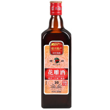 绍兴特产黄酒 老闸十年陈花雕酒500ml单瓶装半干加饭老酒自饮款