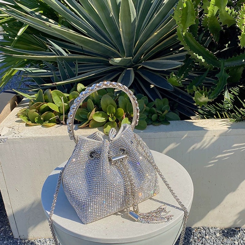 Bolsa de gala bolsa de mujer llena de diamantes bolsa de cubo con diamantes 2022 bolsa de mujer crossbody gran rey bolsa de diamantes pic 37