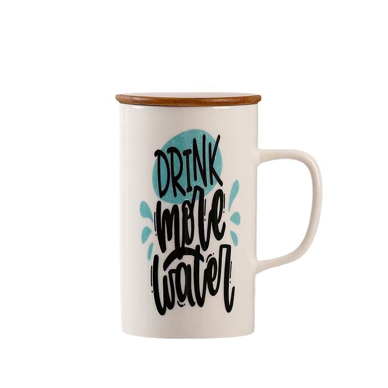 Taza de cerveza de gran capacidad de cerámica nórdica creativa taza de bebida bebida de la oficina de exportación de comercio exterior