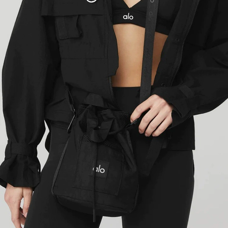 Сумка-рюкзак Alo Yoga, повседневная спортивная сумка через плечо, женская сумка, маленькая портативная сумка для хранения