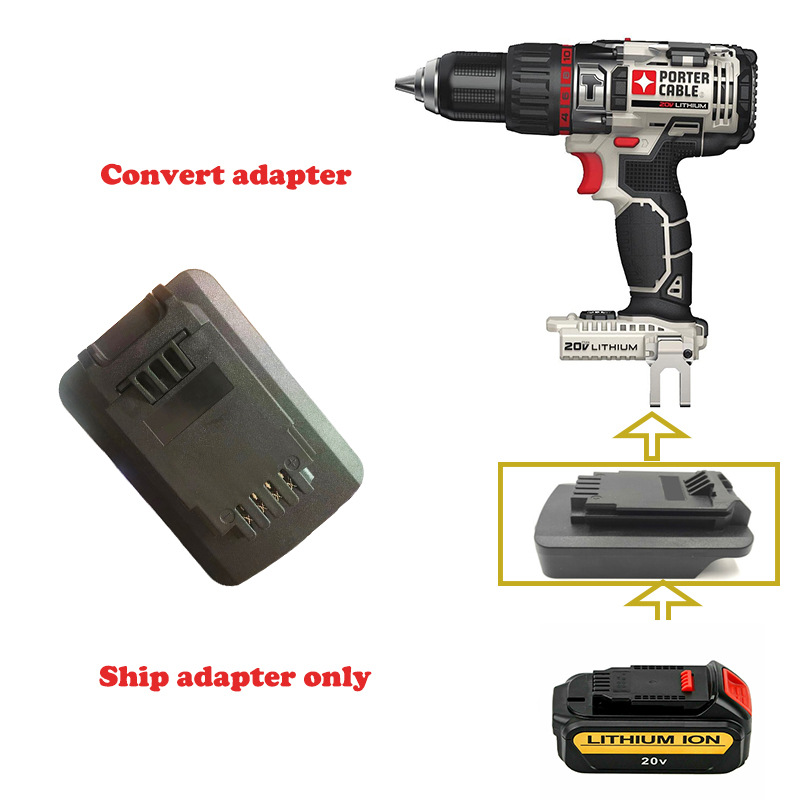 适配器 -得伟18/20Vmax转波特工具使用 Dewalt to porter cable