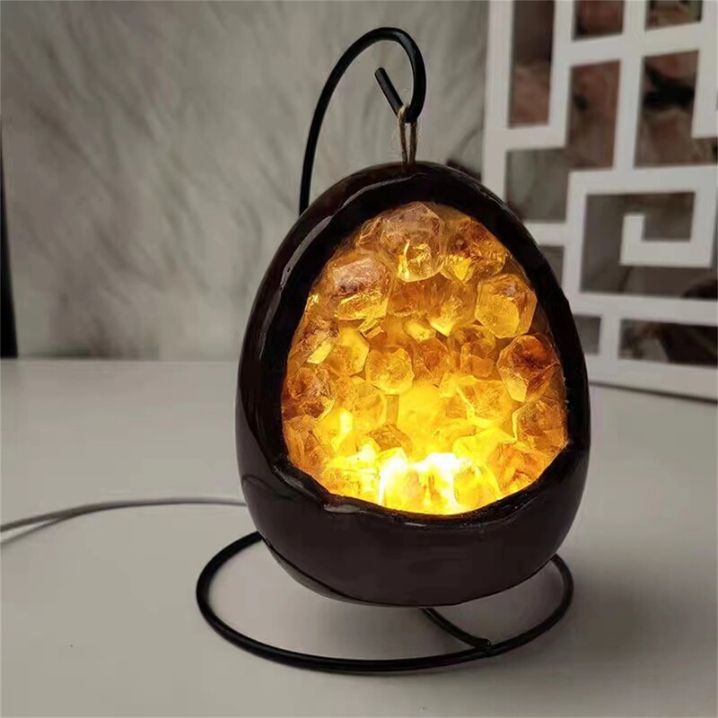 Natural Amethyst Cave Dinosaur Egg, Ore Night Light Quartz Crystal Mineral Healing Wealth Tree Home Office Natural Amethyst Cave Dinosaur Egg, Ore Night Light Quartz Crystal Mineral Healing Wealth Tree Home Office