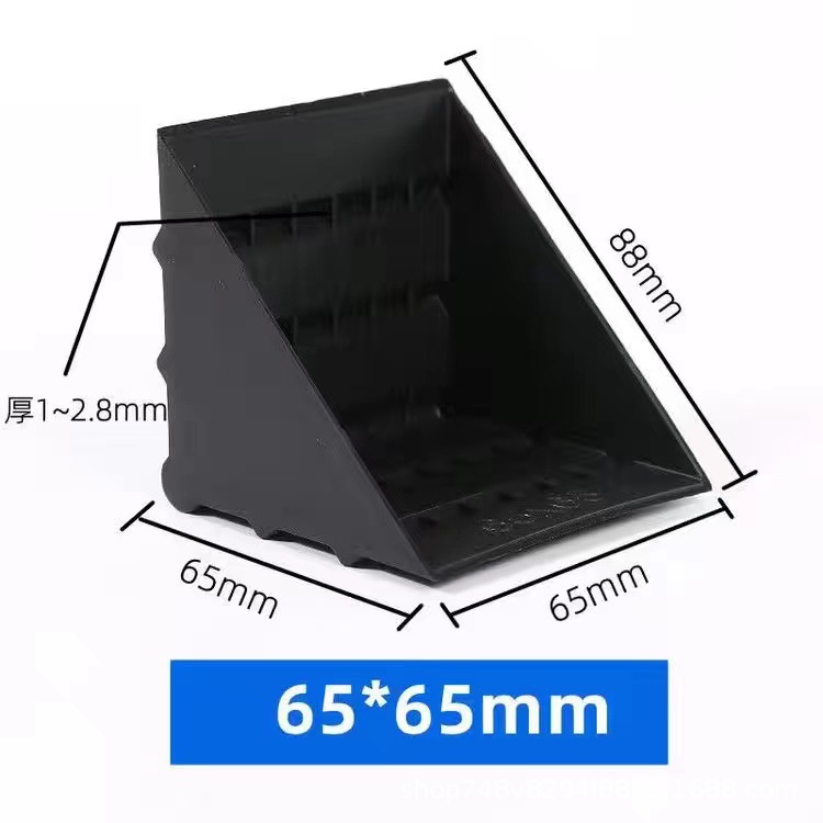 Embalaje de muebles triángulo anticolisión protección de esquina de plástico vidrio mármol protección de esquina de plástico fabricante