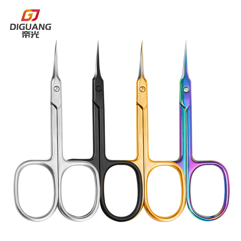 Tijeras de piel muerta profesionales de acero inoxidable herramienta especial para pelar uñas Tijeras de piel muerta delanteras rusas tijeras de uñas de púas