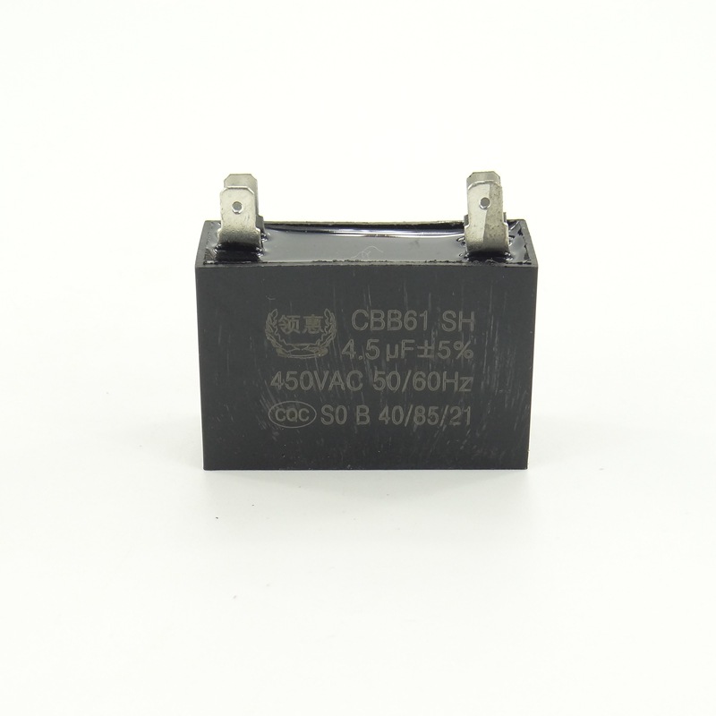CBB61 condensador de aire acondicionado 450V / 1 - 12ufUF aire acondicionado unidad externa arranque condensador de ventilador de doble hoja image 3
