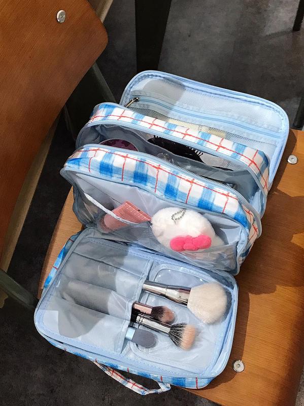 新款蝴蝶化妆包大容量分区分层旅行便携式收纳包高级感防水洗漱包|undefined