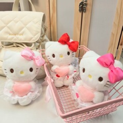 漫画クリエイティブかわいいキティ猫ぬいぐるみ人形ペンダントキーホルダーカップルバッグ人形小さなペンダント