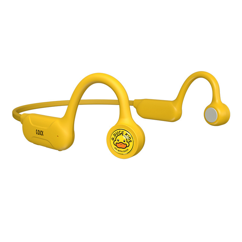 Yellow duck GDUCK Bone conduction headset Bluetooth headset Teenagers children Ear