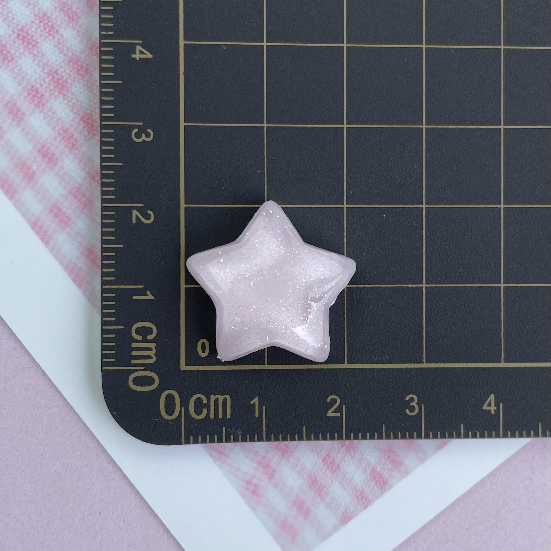 Transparente delgada flash color estrella de cinco puntas accesorios de resina DIY teléfono móvil Shell horquilla taza de agua pegatinas zapato hebilla accesorios estrellas