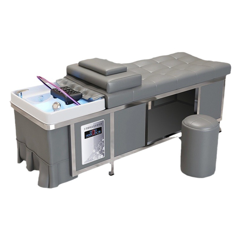 Barbería de alta gama, cama de lavado de cabello especial, calentador de agua de fumigación, circulación de agua, masaje integral, cama de lavado de cabello