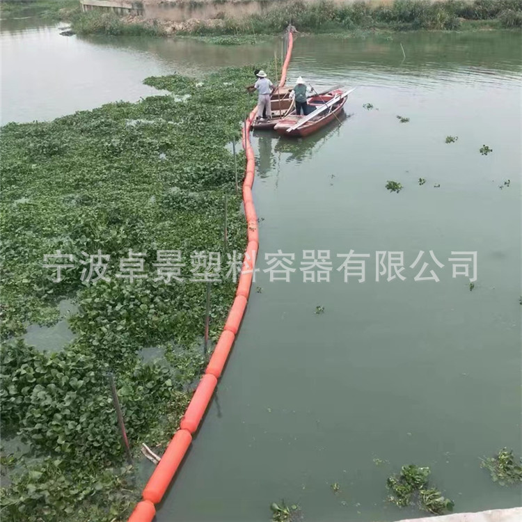 聚乙烯水面浮标浮球垃圾拦截浮漂管道浮体拦污浮排浮筒对夹式浮筒