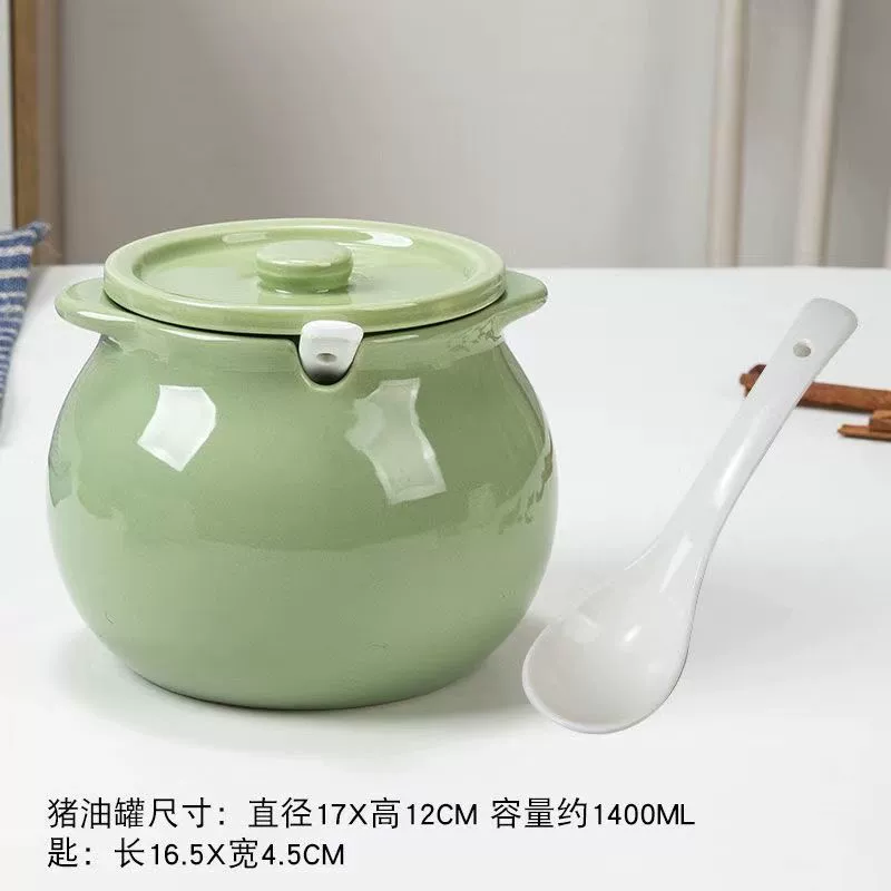 Керамические банки для специй — анкоры для сала и соли с крышкой и ложкой, варианты 300 / 750 / 1400 мл