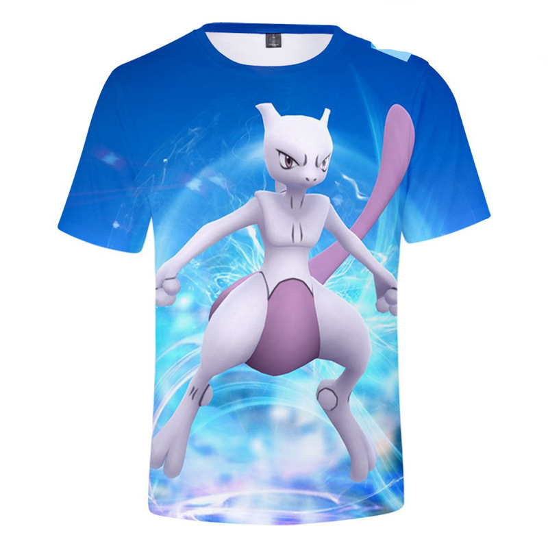 2023 cross-border new elf peripheral breathable 3D short T-shirt youth street versatile round neck short-sleeved shirt wholesale