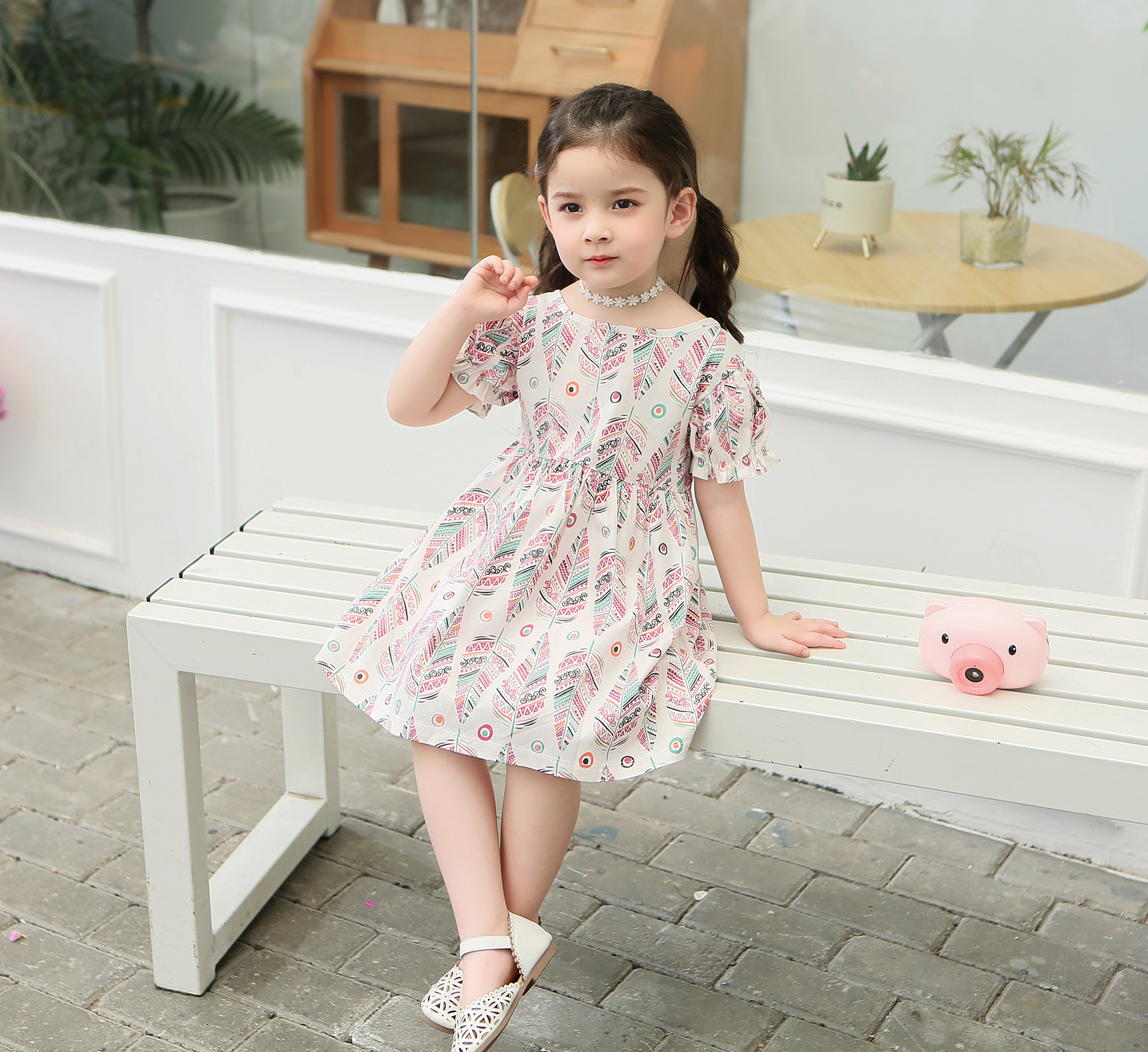 Girls' dresses 2021 summer Korean prince...