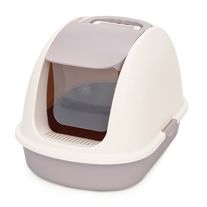 Caja de arena para gatos de gran tamaño completamente cerrada anti-Arena Maine gato inodoro extra grande desodorante gatito caja de arena suministros