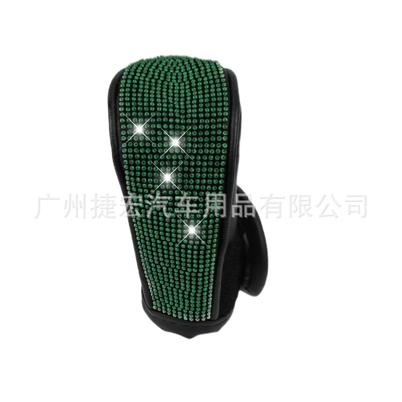 Cross-Border New Product Rhinestone Gear Shift Cover, Car Automatic and Manual Gear Full Rhinestone Cover, Car Interior Modification Decoration Accessories