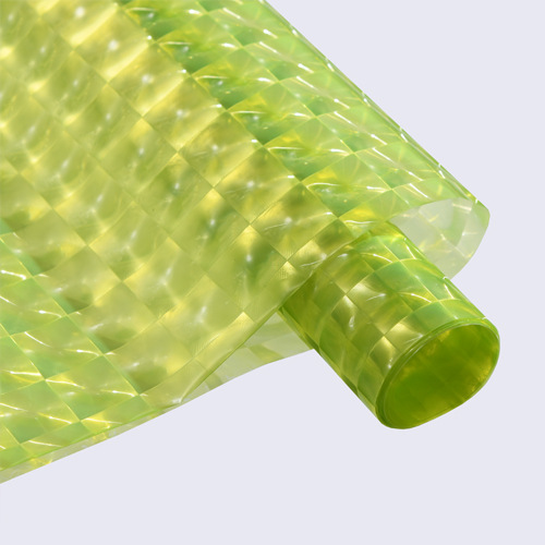 Cubo de hielo flor papel de envolver 3D tridimensional celofán impermeable color mágico máscara de ojo de gato tienda de flores material floral papel de envolver