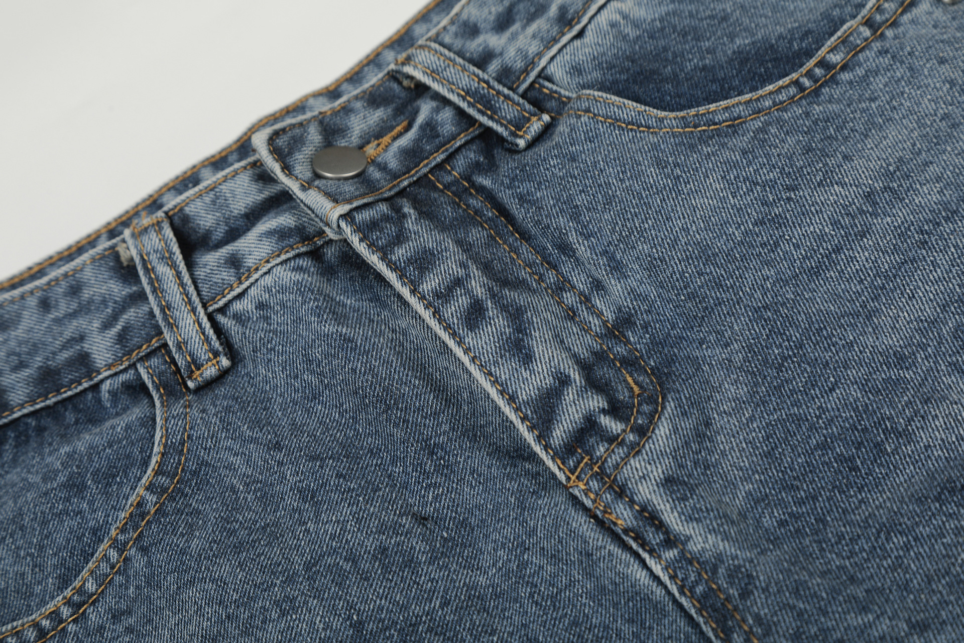 Streetwear Letter Print Jeans For Men – Relaxed Straight-Leg Denim Pants With Distressed Design, Unisex Casual Trousers (Black/Blue, S-XL)_mkmklike.com