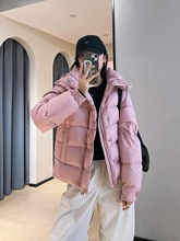 柜上1万品质三星90白鹅绒羽绒服可拆卸连帽短外套女2024冬G102517