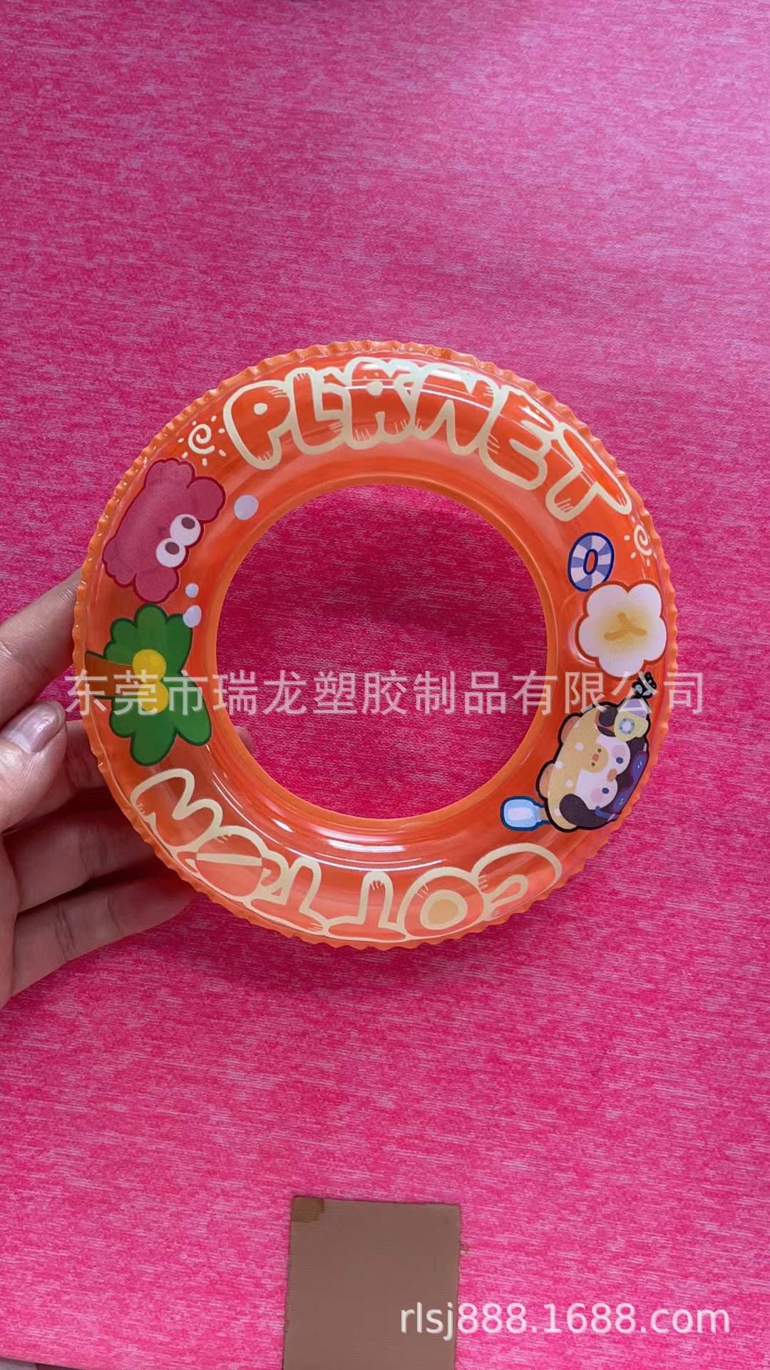 inflatable small swimming ring PVC play in water