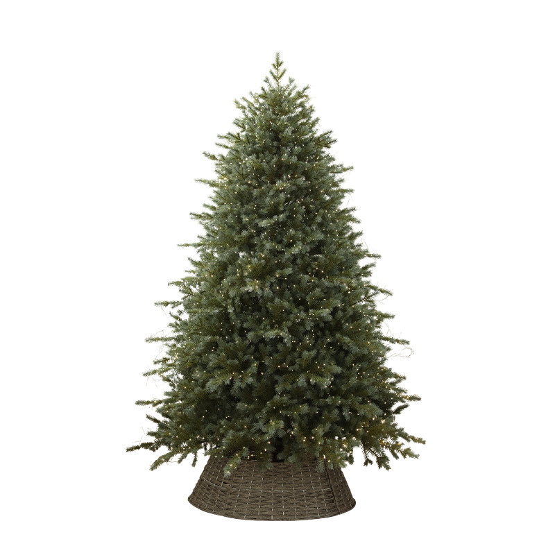 Hoja de PE puro bicolor lujoso cifrado luminoso conjunto de árbol de Navidad sala de estar casera decoración del centro comercial gran decoración de suelo