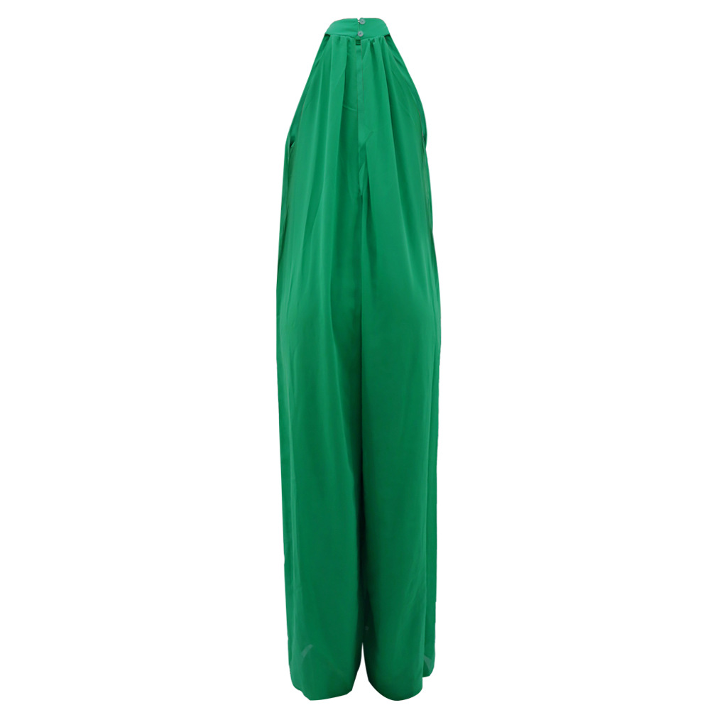 350g Weight Full Length Pants Length Polyester, Chiffon Fabric Type Mid Waist Waist Line Jumpsuits Pants Type Inelastic Elasticity Holiday, Family Gathering, Tea Party Occasion Loose Fit Type Solid Color Pattern Summer, Spring Season Women's Gender Simple Style, Classic Style Style Women's Holiday Family Gathering Tea Party Simple Style Classic Style Solid Color Full Length Jumpsuits 36