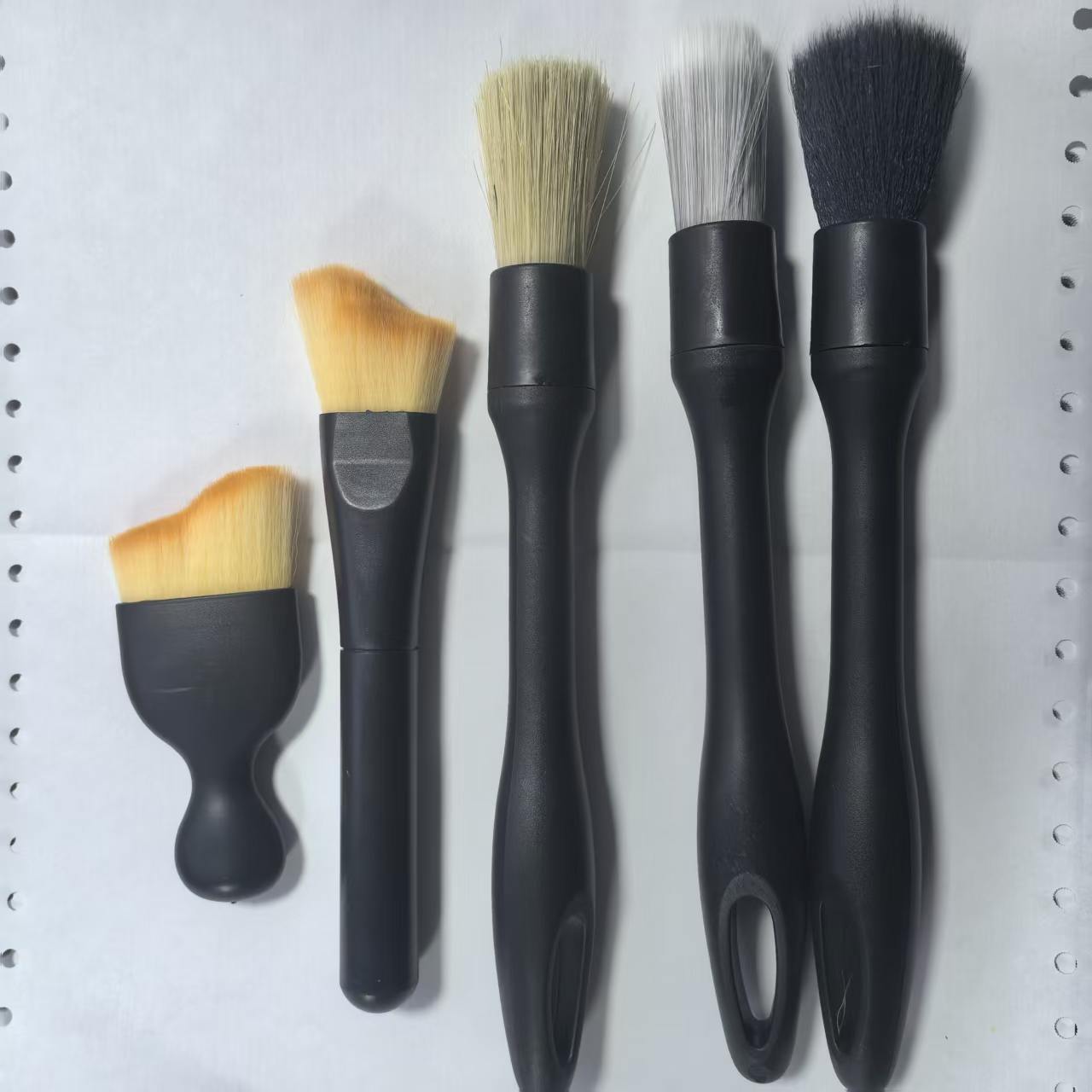 Cross-Border Soft Bristle Brush Set, Car Dust Removal Brush, Interior Cleaning Tool, Air Conditioning Vent Cleaning Brush, Car Wash Use