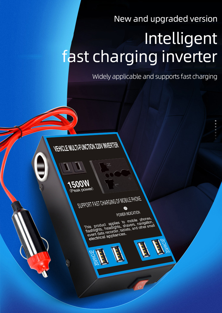 Car Inverter Converter 12V24V to 220V High Power Truck Car Charger Transformer Power Socket