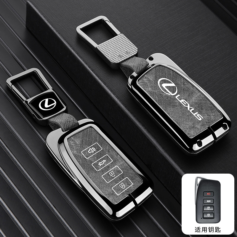 모델 B 4버튼 - 데님 패턴 [건쉘 그레이 가죽] + 사각버클