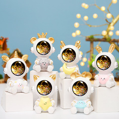 Creative blind box figure small ornament gift for boys, galaxy guardian flying night light star lamp decoration gift