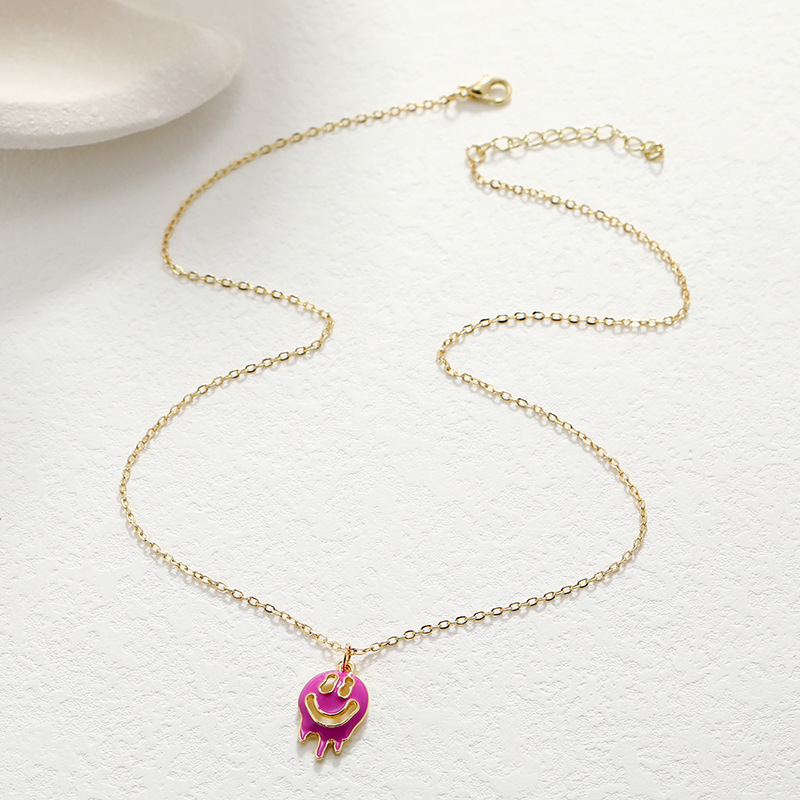 new fashion funny necklace hollow oil dripping ghost necklace