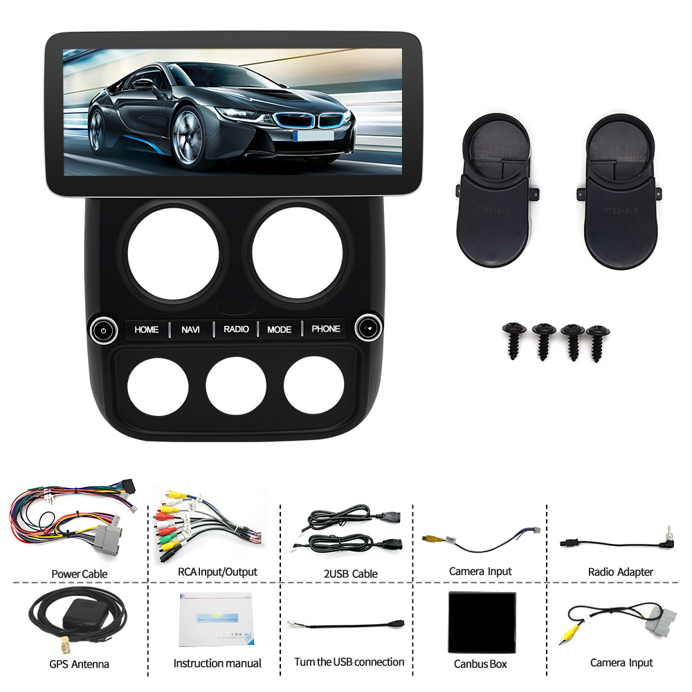 Adecuado para Jeep Guide 10-16 años, pantalla grande de 12,3 pulgadas, navegación para automóvil, máquina todo en uno de navegación para automóvil Android