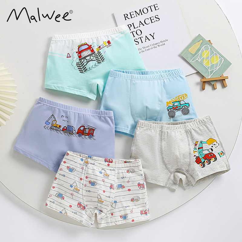 Transfronterizo 2026 nueva ropa interior para niños transpirable y cómoda calzoncillos para niños de algodón europeo y americano clase A